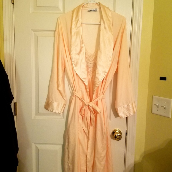 calvin klein pink robe